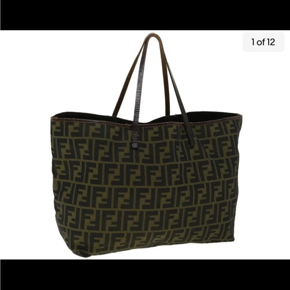 Fendi Zucca Canvas Tote Bag